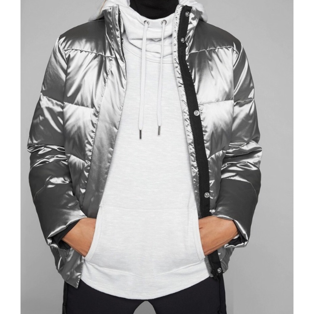 Athleta Silver winter outerwear jacket